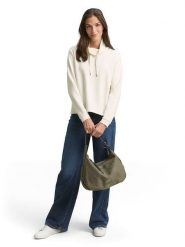 Tom Tailor Bluza w kolorze kremowym rozmiar: XL. Brązowe bluzy damskie Tom Tailor, xl, bez wzorów, bez kaptura. Za 109.95 zł.