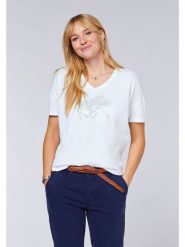 Polo Sylt Koszulka w kolorze białym rozmiar: L. Białe koszulki damskie Polo Sylt, l, bez wzorów, z bawełny, bez kołnierzyka, bez ramiączek. Za 92.21 zł.