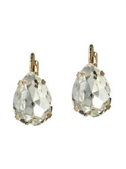 Otazu Pozłacane kolczyki z kryształami Swarovski rozmiar: onesize. Żółte kolczyki damskie Otazu, z kryształem, pozłacane. Za 113.99 zł.