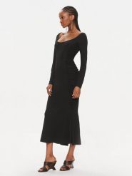 Pinko Sukienka koktajlowa Antiope 103101 A1L0 Czarny Regular Fit. Czarne sukienki damskie Pinko, bez wzorów, z wiskozy, wizytowe, bez ramiączek. Za 779.99 zł.
