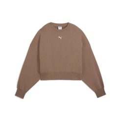 Puma Bluza Wardrobe Ess Over-Oversized Tr 62974893. Brązowe bluzy damskie Puma, l, bez wzorów, bez kaptura. Za 152.99 zł.