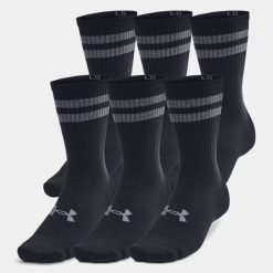 Skarpety sportowe Under Armour Essential Crew 6-PAK. Szare skarpetki damskie Under Armour, bez wzorów. Za 69.99 zł.