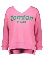 Miss goodlife Bluza "Comfort in Paris" w kolorze różowym rozmiar: L. Różowe bluzy damskie miss goodlife, l, bez wzorów, z bawełny, bez kaptura. Za 144.92 zł.