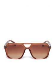 JENNY Okulary przeciwsłoneczne 4WF-018-SS25 Brązowy. Brązowe okulary przeciwsłoneczne damskie Jenny. Za 39.99 zł.