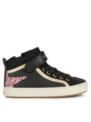 Geox Sneakersy J Kalispera Girl J944GM 054GN C9231 M Czarny. Czarne buty sportowe dziewczęce Geox, ze skóry, bez zapięcia. Za 249.99 zł.
