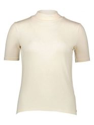 Scotch & Soda Koszulka w kolorze kremowym rozmiar: M. Brązowe bluzki damskie Scotch & Soda, m, bez wzorów, z lyocellu, bez kołnierzyka, bez ramiączek. Za 79.21 zł.