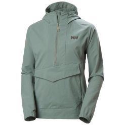 Kurtka przeciwdeszczowa damska Helly Hansen Vista Hike. Zielone kurtki damskie Helly Hansen, bez wzorów, bez kaptura. Za 553.00 zł.