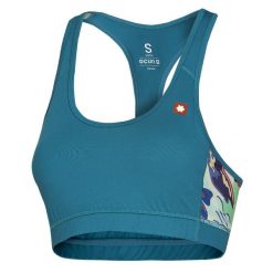Biustonosz dla kobiet Ocun Misty blue. Niebieskie biustonosze sportowe damskie Ocun, bez wzorów. Za 203.50 zł.