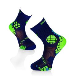 Niebiesko-żółte skarpetki kompresyjne do biegania. Niebieskie skarpetki damskie TRY TO FLY, bez wzorów. W wyprzedaży za 65.52 zł.