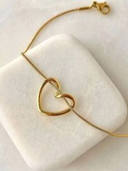 Atelier MIU Pozłacana bransoletka z elementem ozdobnym rozmiar: onesize. Żółte bransoletki damskie atelier MIU, pozłacane. Za 34.99 zł.