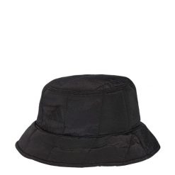 Zimowy kapelusz typu bucket. Czarne kapelusze damskie Adidas, bez wzorów, z materiału, wizytowe. Za 129.00 zł.