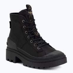 Trapery damskie Pepe Jeans Hale City. Czarne trapery damskie Pepe Jeans, z jeansu, przed kolano, bez zapięcia. Za 329.10 zł.