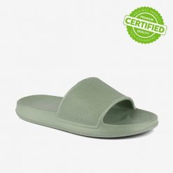 Damskie klapki Coqui Tora. Zielone klapki damskie Coqui, bez wzorów, z materiału, bez obcasa, bez zapięcia. Za 116.99 zł.
