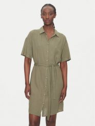 Vero Moda Sukienka koszulowa Thea 10333791 Zielony Loose Fit. Zielone sukienki damskie Vero Moda, bez wzorów, z wiskozy, bez ramiączek. Za 139.99 zł.