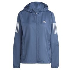 Damska kurtka wodoodporna adidas Own the Run. Szare kurtki sportowe damskie Adidas, xs, bez wzorów, z materiału, bez kaptura. Za 296.70 zł.