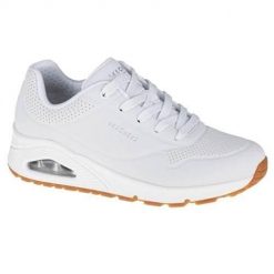 Buty do chodzenia damskie Skechers Unostand ON Air. Białe obuwie sportowe casual damskie Skechers, z materiału, trekkingowe, Skechers Sport. Za 366.00 zł.