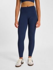 Damskie legginsy Hummel Pulse. Niebieskie legginsy damskie Hummel, l, bez wzorów, z elastanu. Za 164.00 zł.
