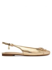 MICHAEL Michael Kors Baleriny Piper Sling 40S6PIFP1M Złoty. Żółte balerinki damskie MICHAEL Michael Kors, bez wzorów, ze skóry. Za 569.99 zł.