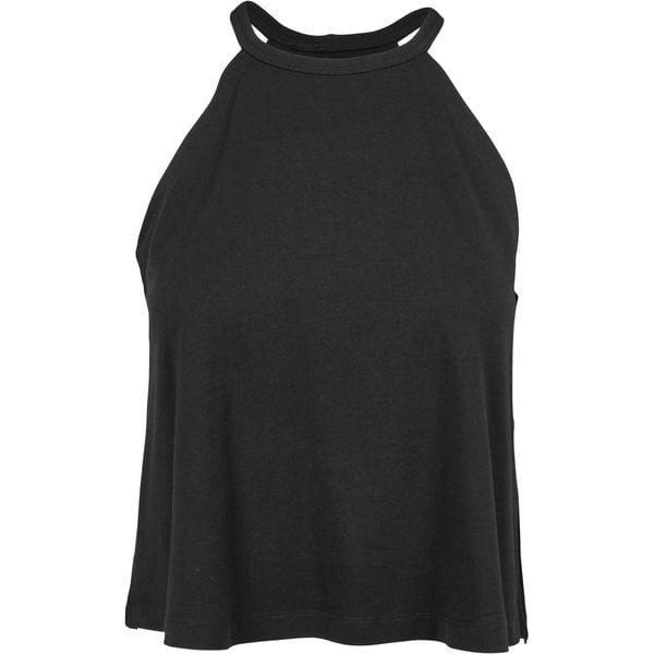 Koszulka Tank Top Z Dekoltem W Szpic Dla Kobiet. Czarne koszulki damskie Urban Classics, xs, bez wzorów, bez kołnierzyka, bez ramiączek. Za 48.99 zł.