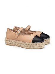 LLOYD Skórzane espadryle w kolorze beżowo-czarnym rozmiar: 38. Brązowe espadryle damskie Lloyd, bez wzorów, bez obcasa. Za 305.92 zł.