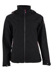 Peak Mountain Kurtka softshellowa "Acelsior" w kolorze czarnym rozmiar: M. Czarne kurtki sportowe damskie Peak Mountain, m, bez wzorów, bez kaptura. Za 217.99 zł.