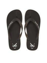 Calvin Klein Jeans Japonki Beach Sandal Flatform Tpu YW0YW01830 Czarny. Czarne klapki damskie Calvin Klein Jeans, bez wzorów, z jeansu, bez obcasa, bez zapięcia. Za 109.99 zł.