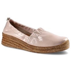 Różowe Espadryle Lemar Damskie Stylowe Modne Buty. Czerwone espadryle damskie Lemar, bez wzorów, ze skóry, bez obcasa. Za 162.00 zł.