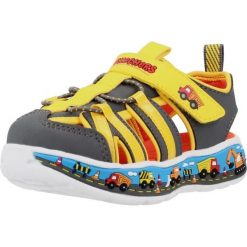 Sandały SKECHERS PLAY SCENE SPLASH Żółty. Szare sandały damskie Skechers, bez wzorów, z materiału, bez obcasa, bez zapięcia. Za 290.00 zł.
