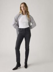 Levi's Dżinsy "724" - Slim fit - w kolorze antracytowym rozmiar: W31/L32. Czarne jeansy damskie Levi's, z podwyższonym stanem. Za 249.95 zł.