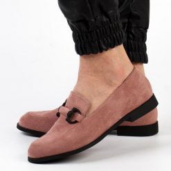 Różowe zamszowe loafersy, mokasyny damskie La.Fi 015dp-su. Czerwone mokasyny damskie La.Fi, z zamszu, bez obcasa. Za 159.00 zł.