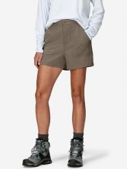 Marmot Szorty funkcyjne "AirExchange SolarShield" w kolorze khaki rozmiar: XL. Brązowe spodenki sportowe damskie Marmot, xl, bez wzorów, z materiału, outdoorowe. Za 122.96 zł.