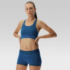 Stanik sportowy UYN Motyon 2.0 UW Bra High Support. Zielone biustonosze sportowe damskie Uyn, bez wzorów. Za 209.99 zł.