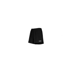 Spodenki krótkie damskie DIADORA L. SHORT 9CM BE ONE W. Czarne spodenki sportowe damskie Diadora, l, bez wzorów, z elastanu, na fitness i siłownię. Za 79.99 zł.