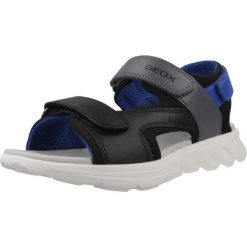 Sandały GEOX J SANDAL AIRADYUM BO Czarny. Czarne sandały damskie Geox, bez wzorów, z syntetyku, bez obcasa, bez zapięcia. Za 196.99 zł.