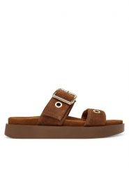 Inuikii Klapki Tilda Buckle 1004.003.0631 Brązowy ciemny. Brązowe klapki damskie Inuikii, bez wzorów, ze skóry, bez obcasa, bez zapięcia. Za 899.99 zł.