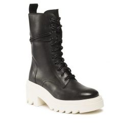 Trapery GINO ROSSI. Czarne trapery damskie Gino Rossi, bez zapięcia. Za 319.99 zł.