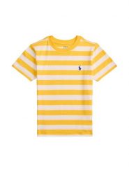 Polo Ralph Lauren T-Shirt 322A95726003 Żółty Regular Fit. Żółte t-shirty i koszulki chłopięce Polo Ralph Lauren, bez wzorów, z bawełny, bez kołnierzyka, bez ramiączek. Za 219.99 zł.