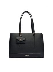 Nine West Torebka C-TANANA-KY253 Czarny. Czarne shopper bag Nine West, bez wzorów, z materiału, bez dodatków. Za 289.99 zł.