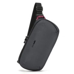 Saszetka miejska antykradzieżowa Pacsafe Metrosafe X Urban Sling. Czarne nerki i saszetki damskie Pacsafe, bez wzorów. Za 377.99 zł.