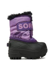 Sorel Śniegowce Snow Commander™ 2114102514 Fioletowy. Fioletowe kozaki dziewczęce Sorel, bez wzorów, z materiału, bez obcasa, bez zapięcia. Za 239.99 zł.