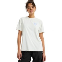 Koszulka z krótkim rękawem dla Kobiety BOUNDLESS SPIRIT. Białe koszulki sportowe damskie Roxy, bez wzorów, z elastanu, bez ramiączek. Za 159.99 zł.