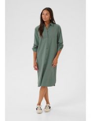 Kaffe Sukienka w kolorze khaki rozmiar: 44. Brązowe sukienki damskie Kaffe, bez wzorów, z bawełny, bez ramiączek. Za 86.99 zł.