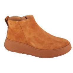 Buty FitFlop F-Mode GM3-592 brązowe. Brązowe botki damskie z gumy, za kostkę, bez obcasa, bez zapięcia. Za 702.66 zł.