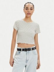 ONLY T-Shirt Anits 15253651 Écru Regular Fit. T-shirty damskie Only, s, bez wzorów, z syntetyku, bez kołnierzyka. Za 49.99 zł.