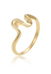Elli Damski pierścionek Wave Look Trend ze srebra próby 925 Sterling Silver Pierścionki 1 ct. Szare pierścionki damskie Elli, srebrne. Za 207.39 zł.