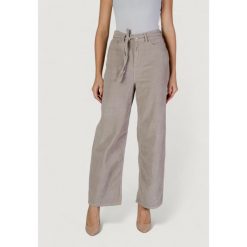 Spodnie Kobieta ONLY ONLBLEECKER MW BELT LOOSE CORD PANT PN. Brązowe spodnie sportowe damskie Only, bez wzorów, z bawełny. W wyprzedaży za 179.80 zł.