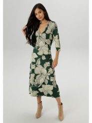 Aniston Sukienka w kolorze jasnozielono-zielonym rozmiar: 40. Zielone sukienki damskie Aniston, bez wzorów, bez ramiączek. Za 109.00 zł.