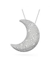 Swarovski Naszyjnik z zawieszką - dł. 75 cm rozmiar: onesize. Szare naszyjniki damskie Swarovski, z kryształem, metalowe. Za 543.99 zł.