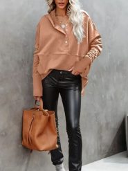 LA Angels Bluza w kolorze beżowym rozmiar: XL. Brązowe bluzy damskie LA Angels, xl, bez wzorów, z kapturem. Za 152.99 zł.