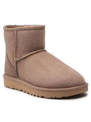 Ugg Śniegowce W Classic Mini II 1016222 Brązowy. Brązowe śniegowce damskie Ugg, ze skóry. Za 849.99 zł.
